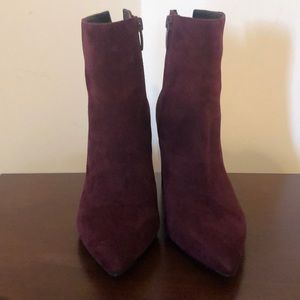 Kendall and Kylie purple suede boots